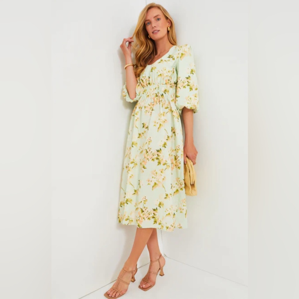 Tuckernuck Aqua Watercolor Marlena Dress